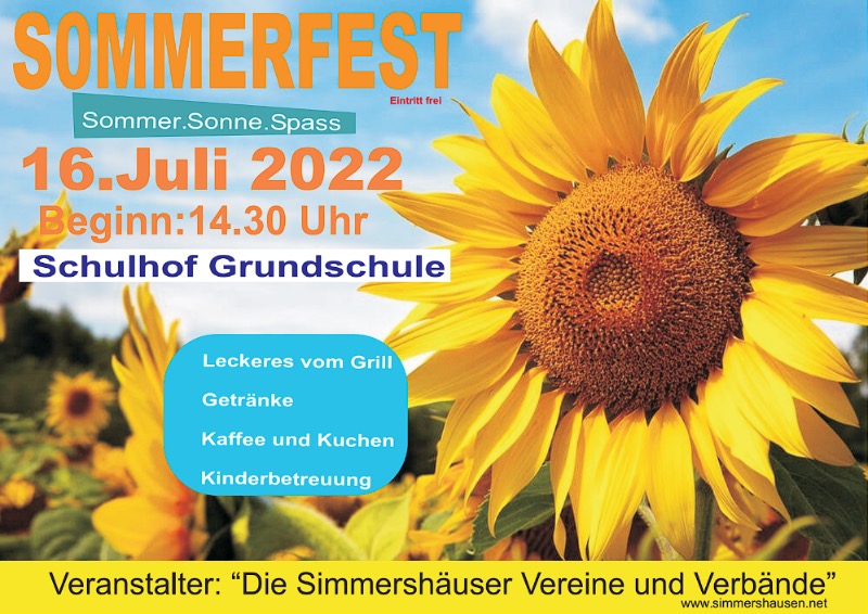 Sommerfest in Simmershausen am 16.7.22