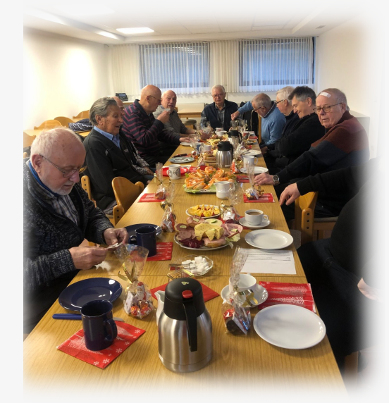 Beim Männerfrühstück