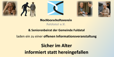 Sicher im Alter - informiert statt hereingefallen